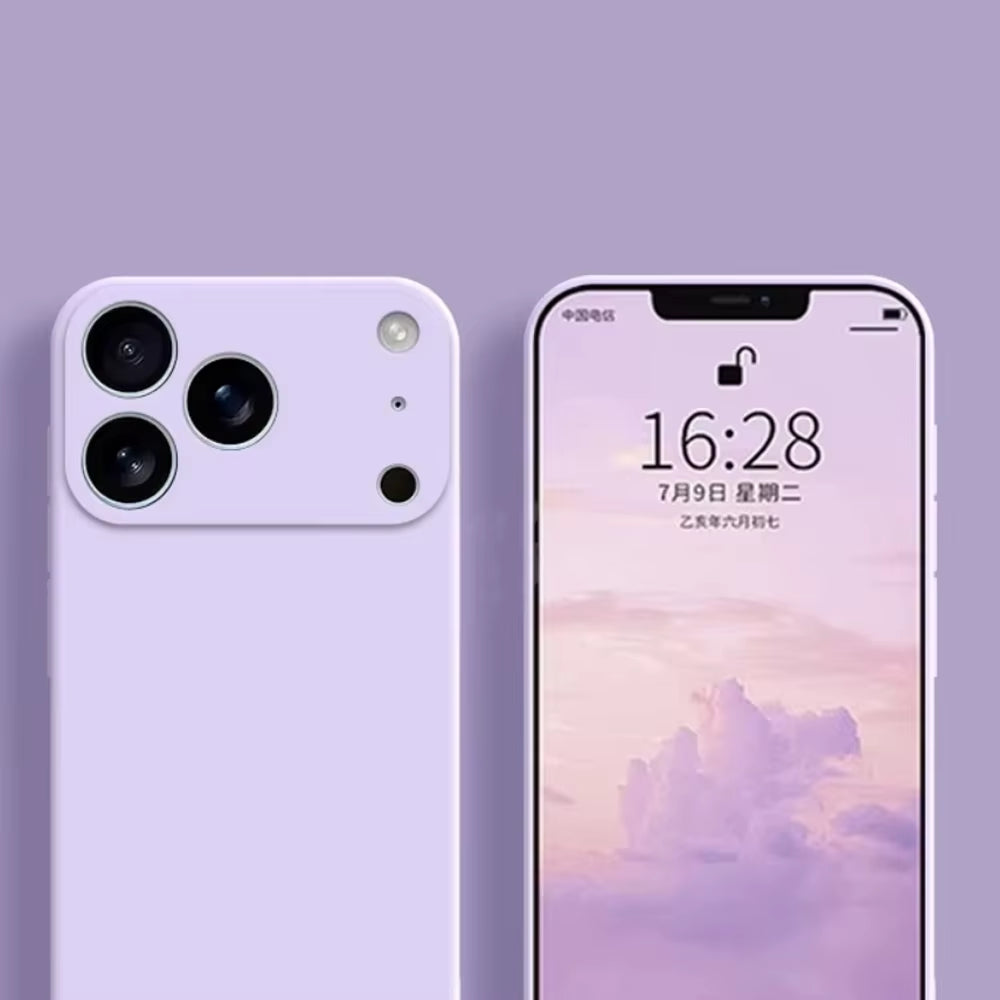 Funda Original Liquid Silicone Phone Case for Apple Iphone 17 Pro Max 17 Air 17Air 17Pro Soft Back Cover Phone Cases