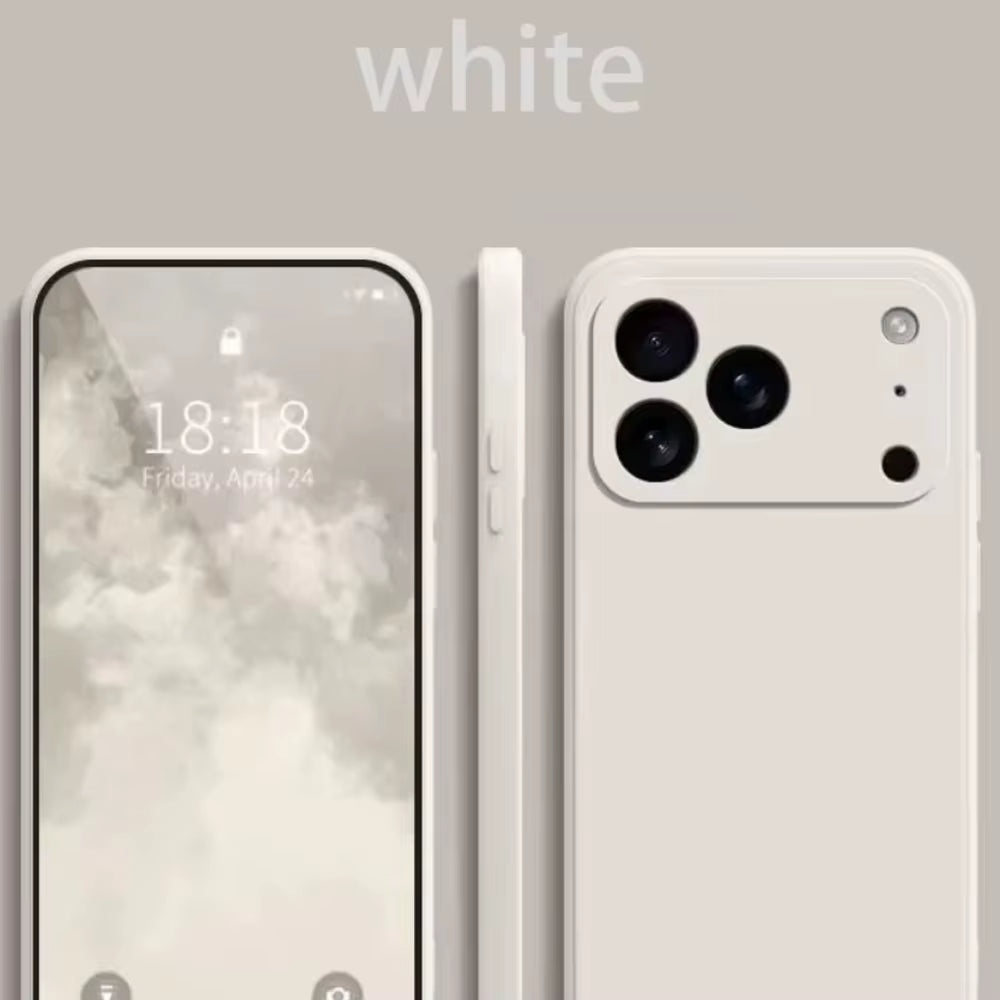 Funda Original Liquid Silicone Phone Case for Apple Iphone 17 Pro Max 17 Air 17Air 17Pro Soft Back Cover Phone Cases