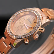 Geneva Luxury Rhinestone Watch Women Classic Watches Fashion Ladies Watch Women'S Relogio Feminino Reloj Mujer Metal Wristwatch